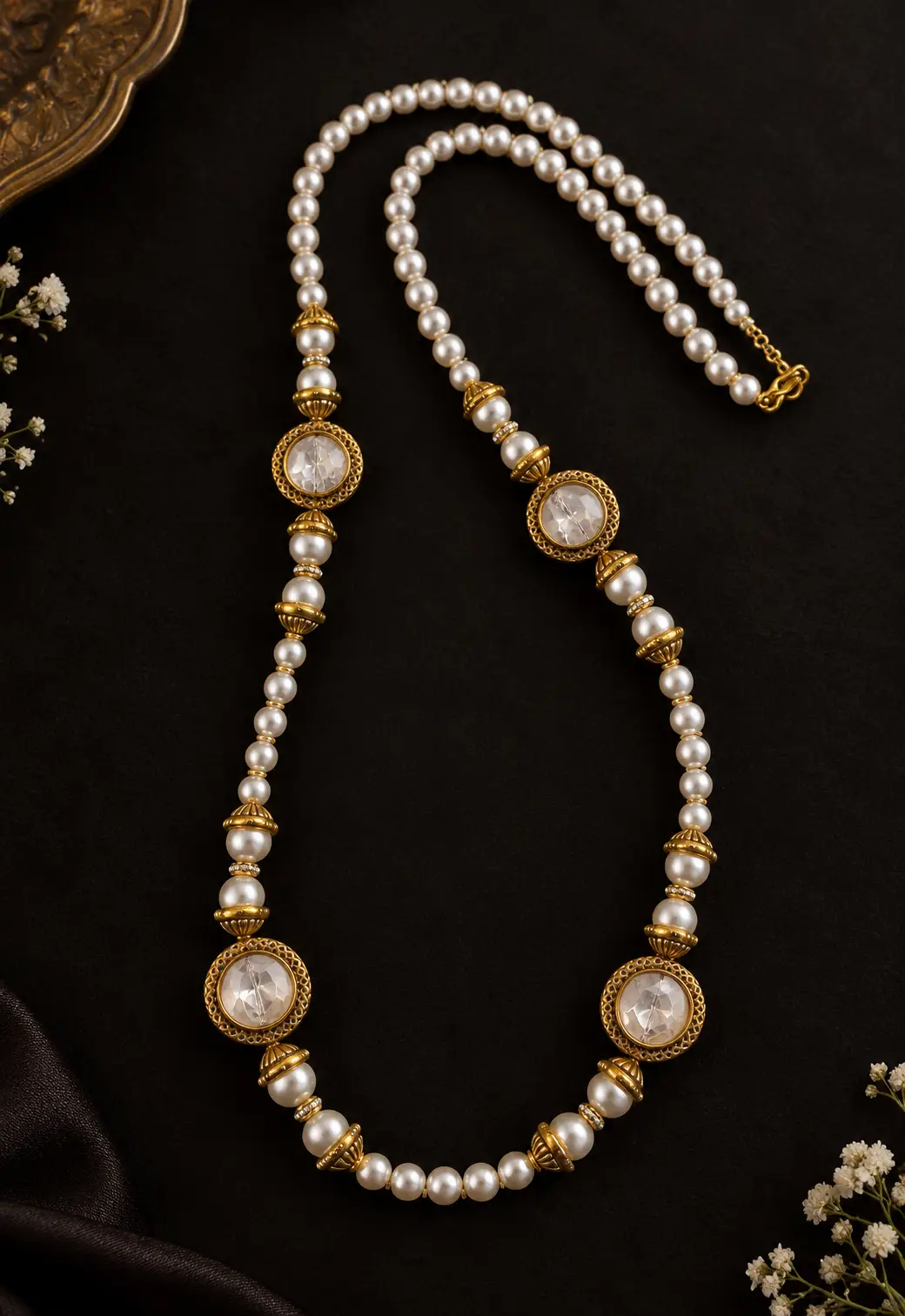 Royal Pearl Mala (Pack Of 10)