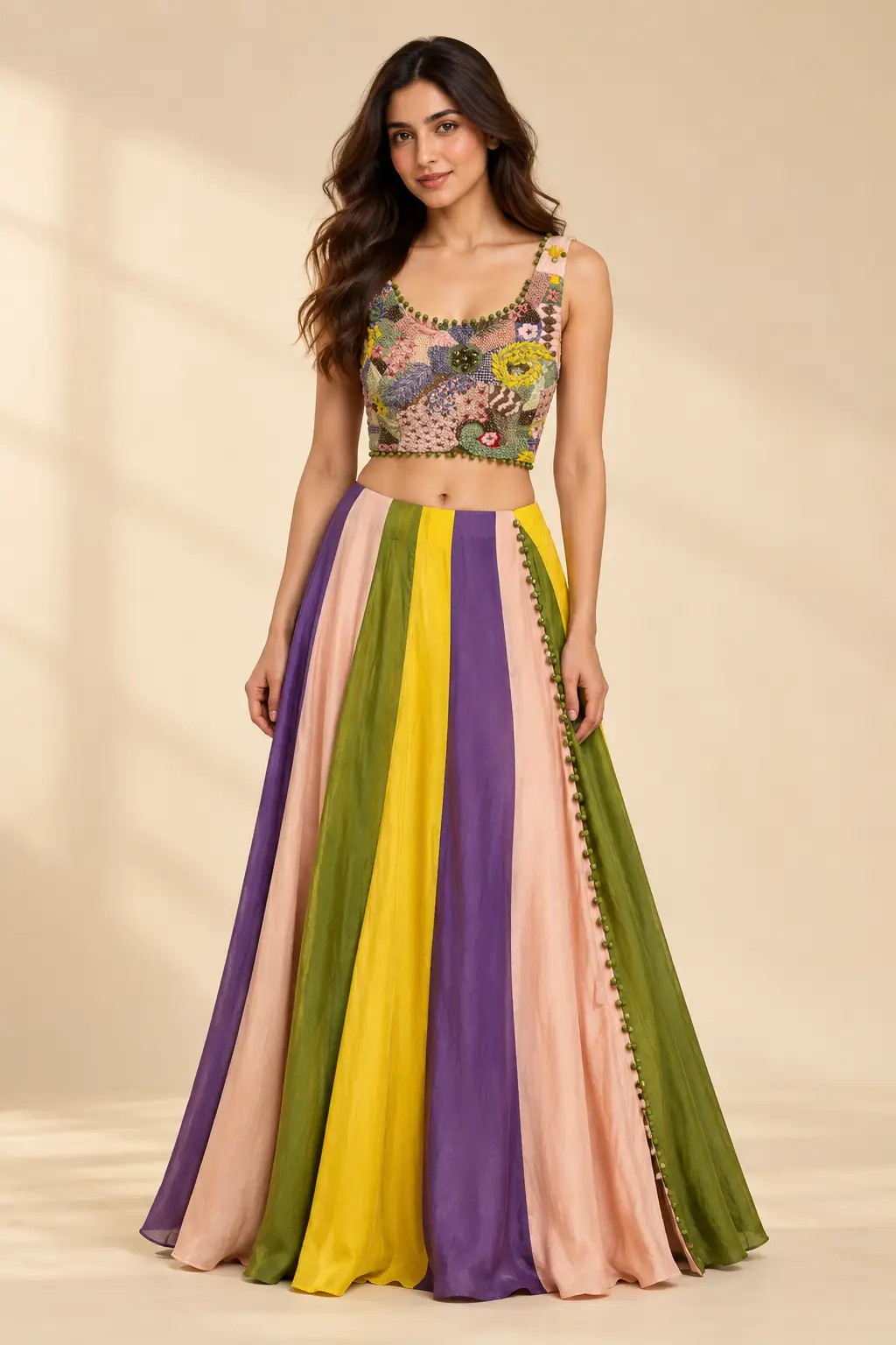 Rangrez Patchwork Lehenga