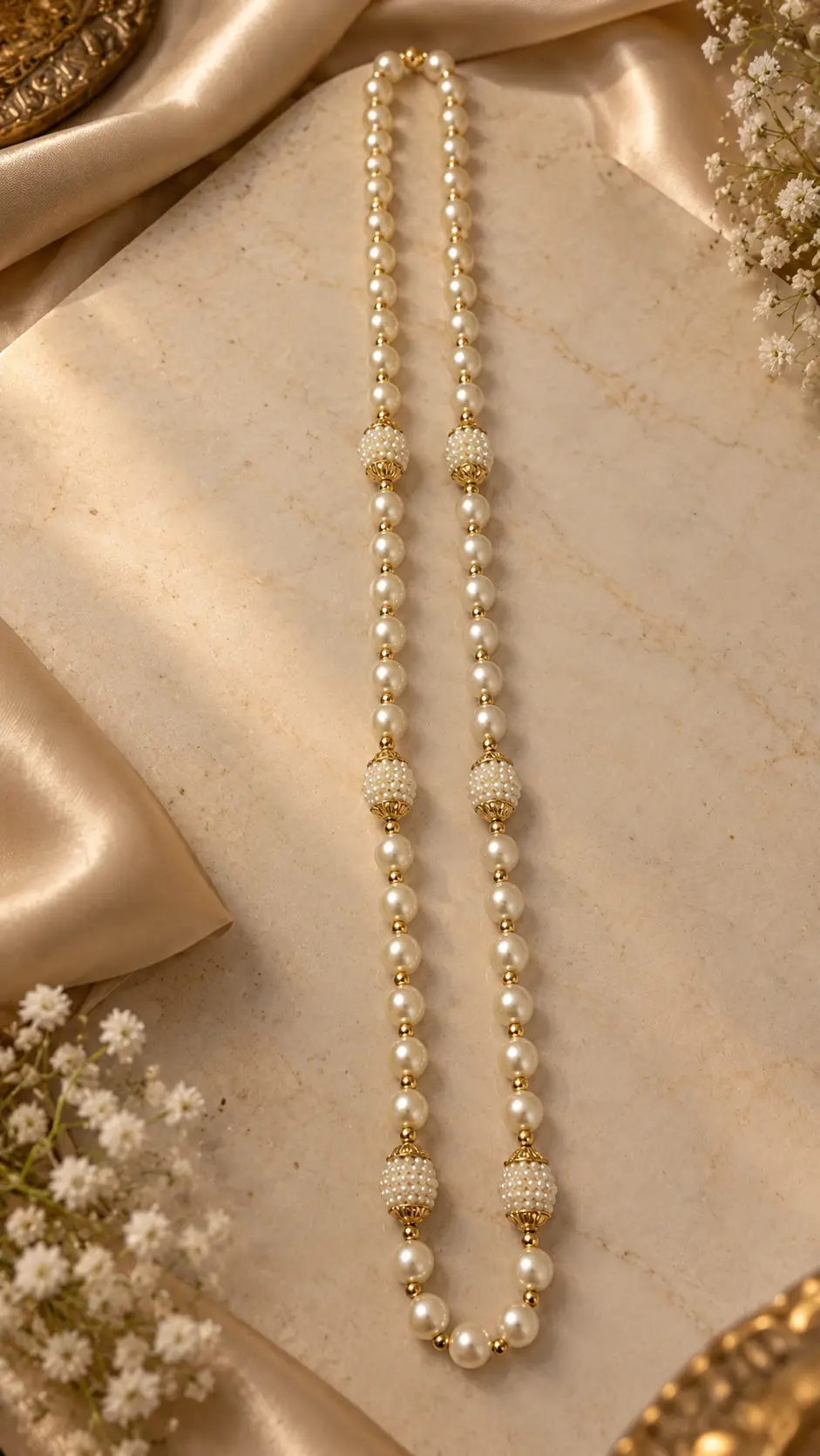 Pearl Royal Mala (Pack Of 10)