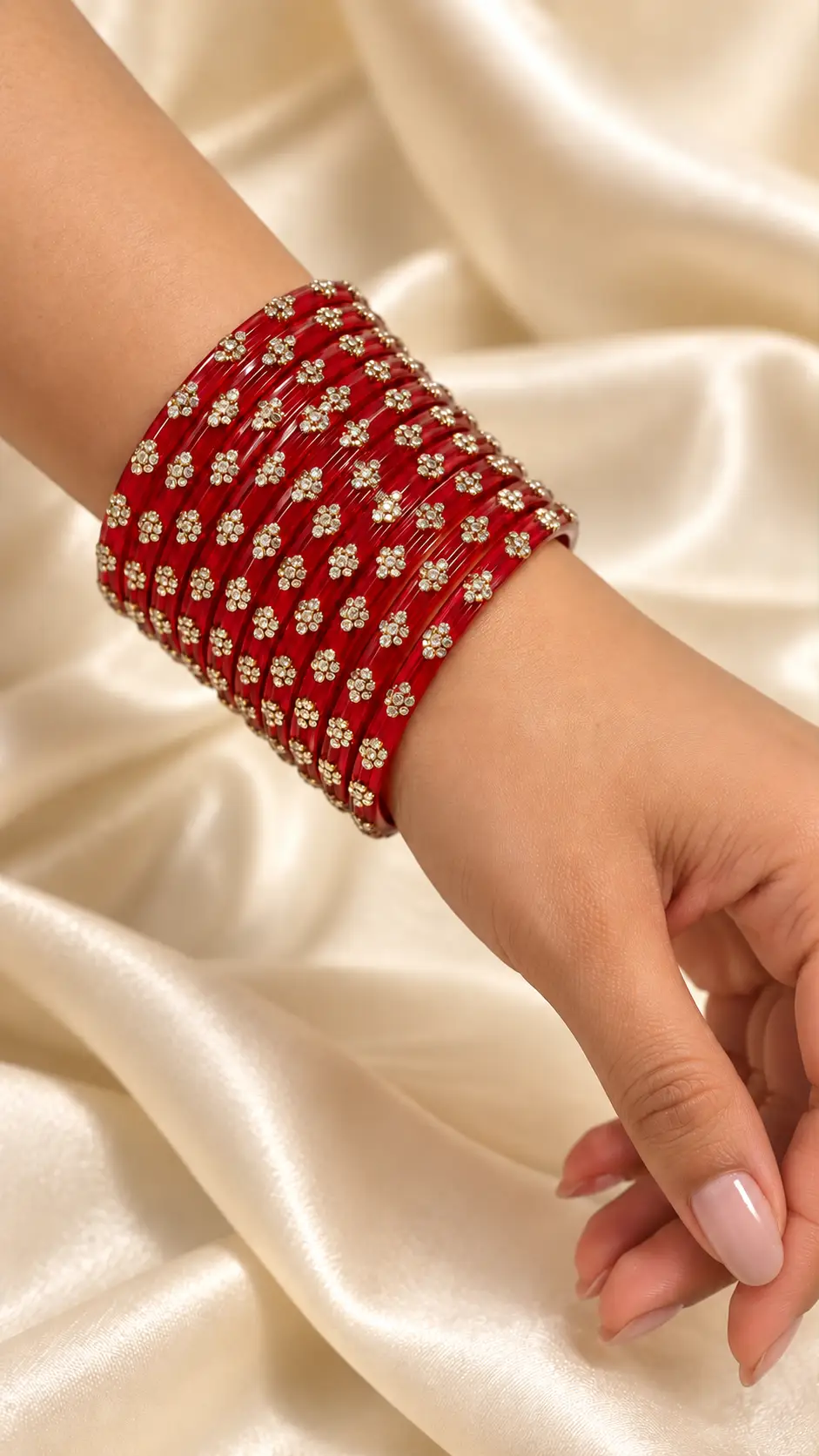 Sage Bloom Bangles (Pack of 12)