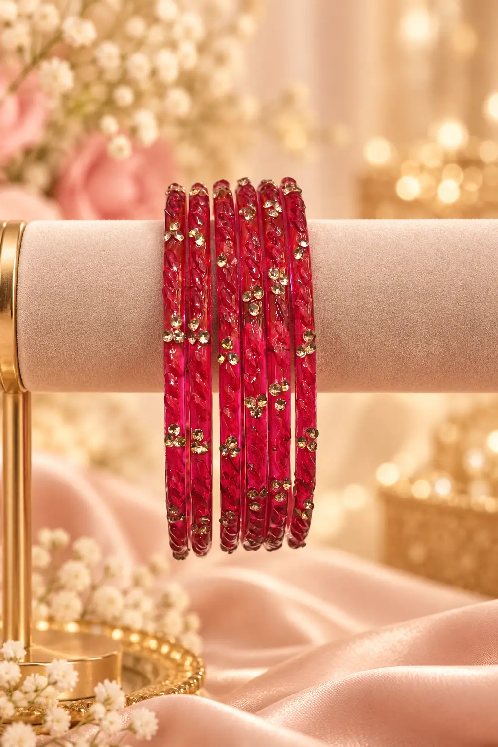 Royal Sparkle Bangles (Pack Of 6)