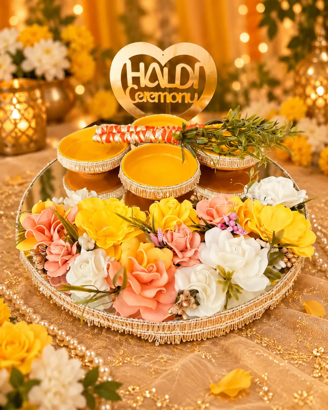 Golden Haldi Thali
