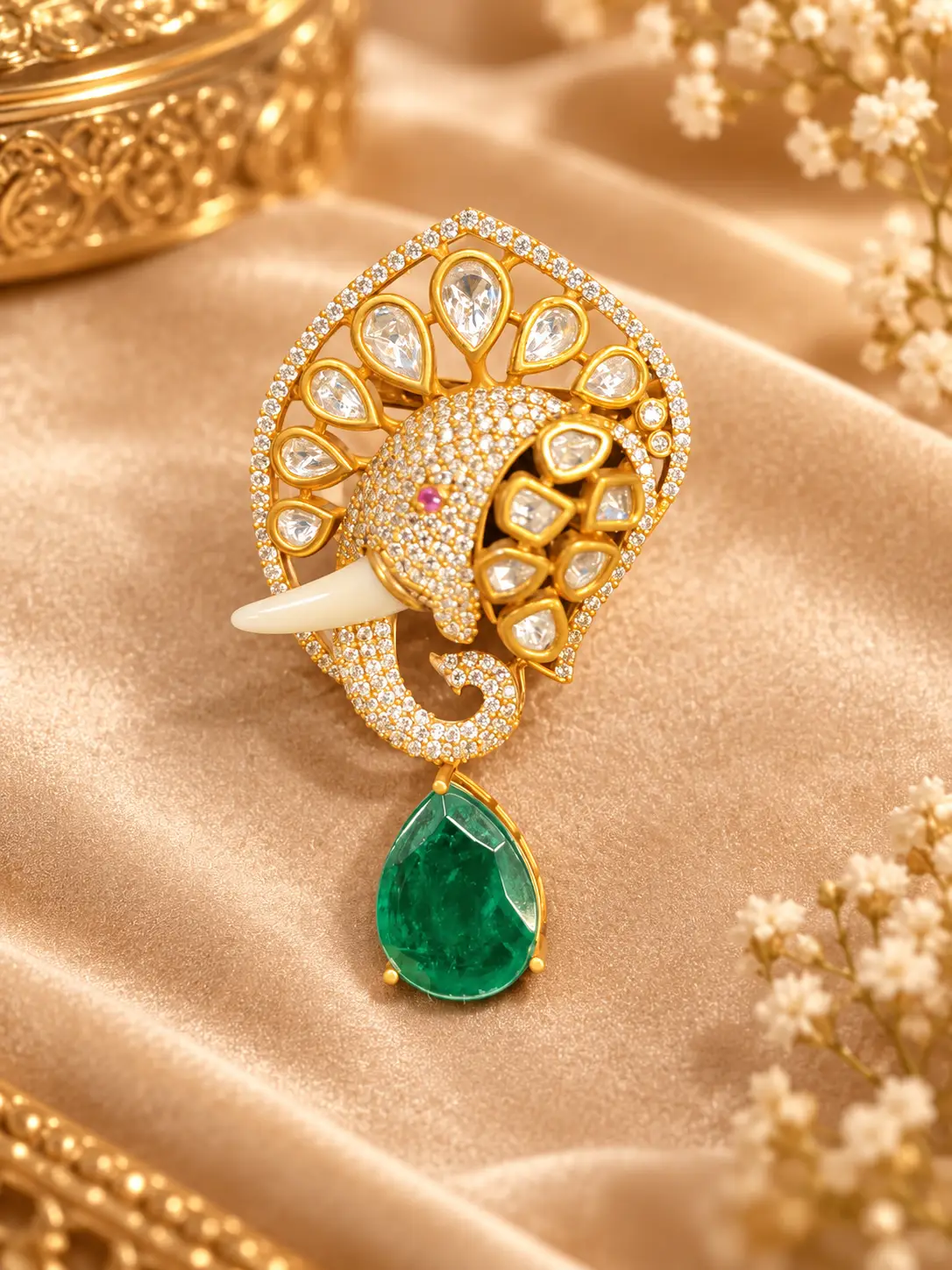 Royal Elephant Brooch