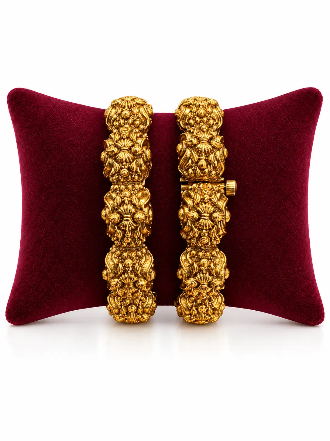 Antique Gold Kada Pair