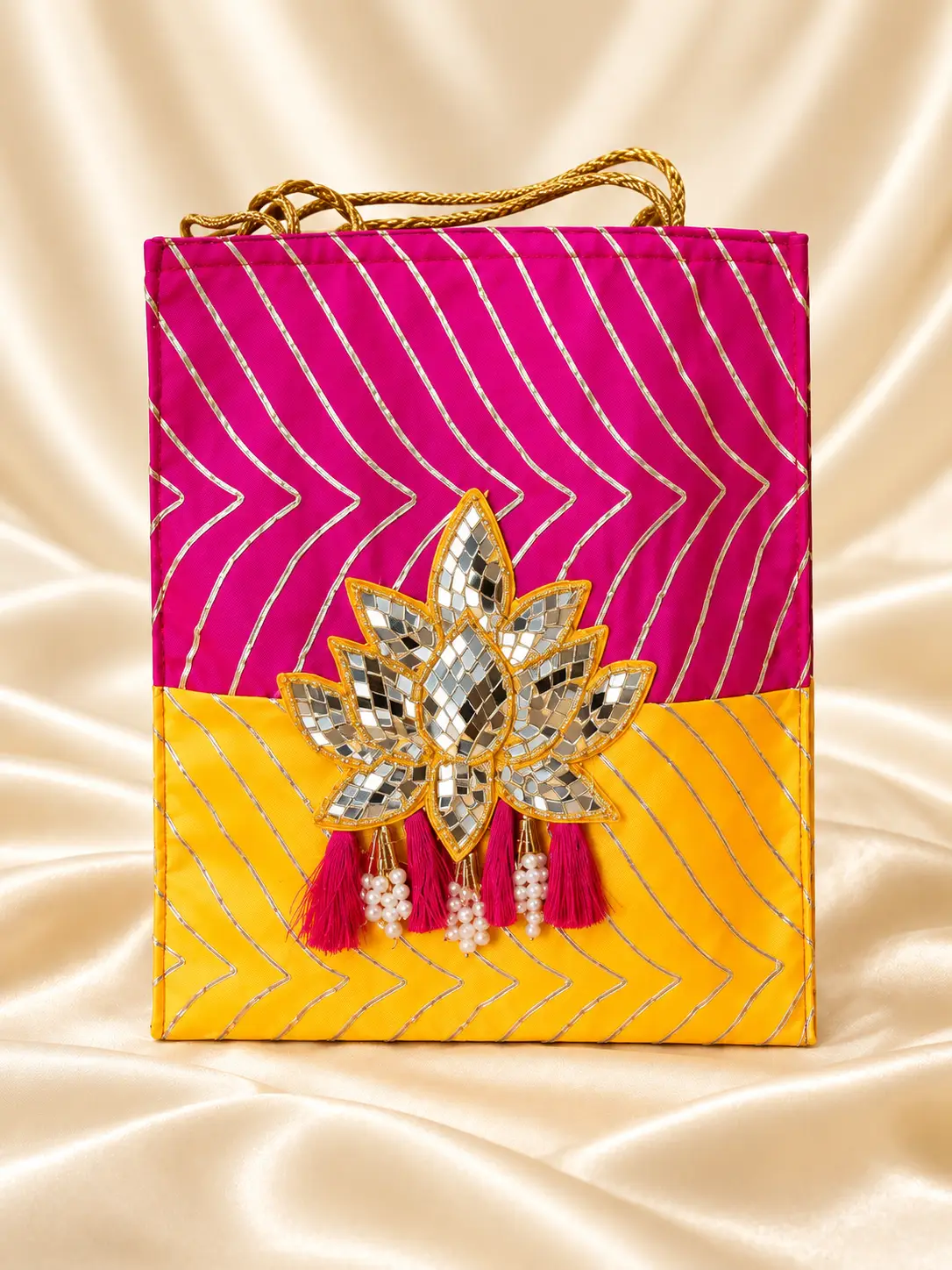 Lotus Mirror Bag (Pack Of 10)