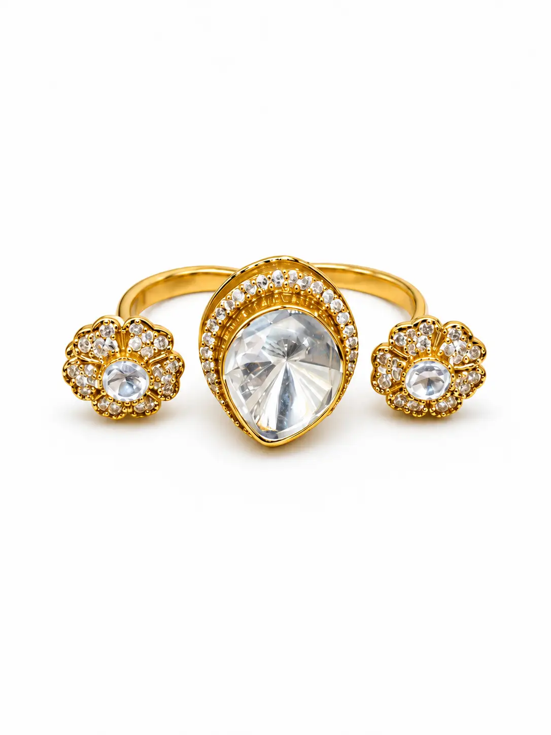 Floral Teardrop Ring