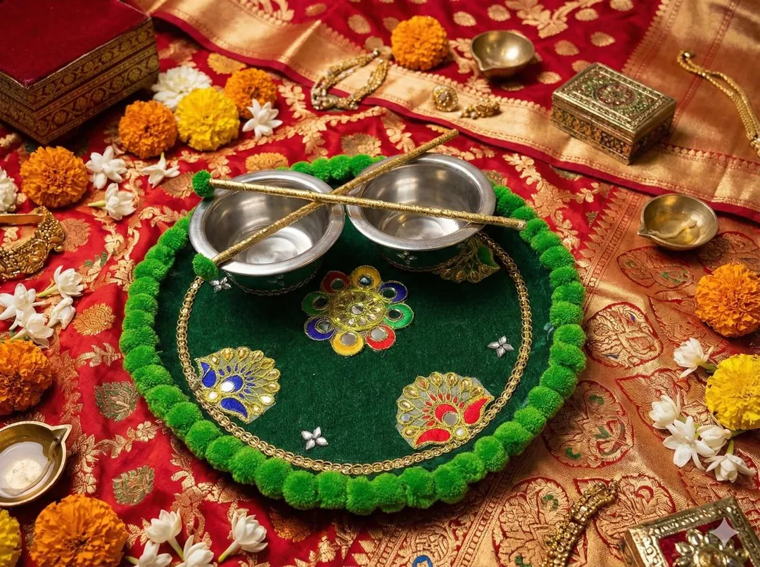 Handcrafted Festive Mehandi Platter