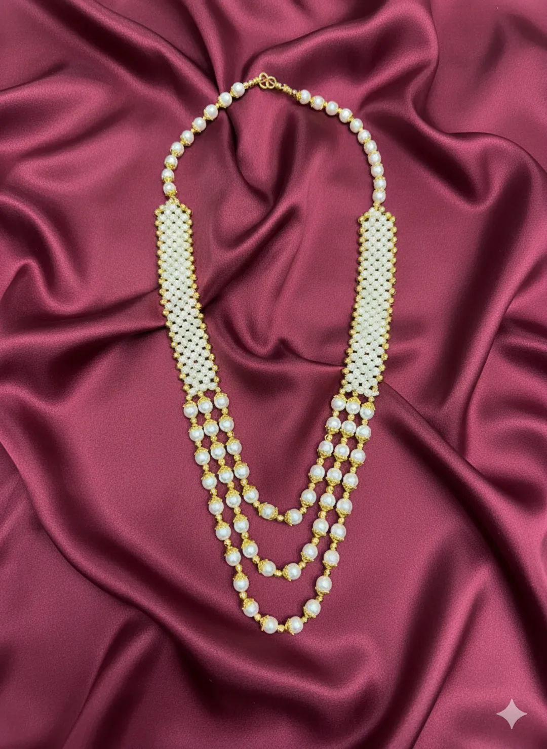 Royal Multi-Layer Pearl Milni Mala