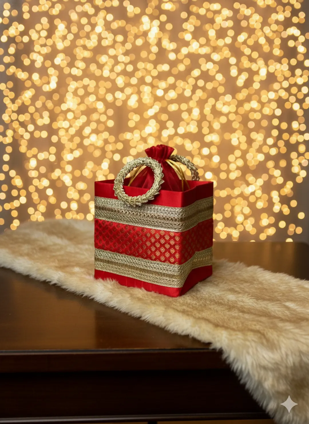 Red & Gold Wedding Gift Bag