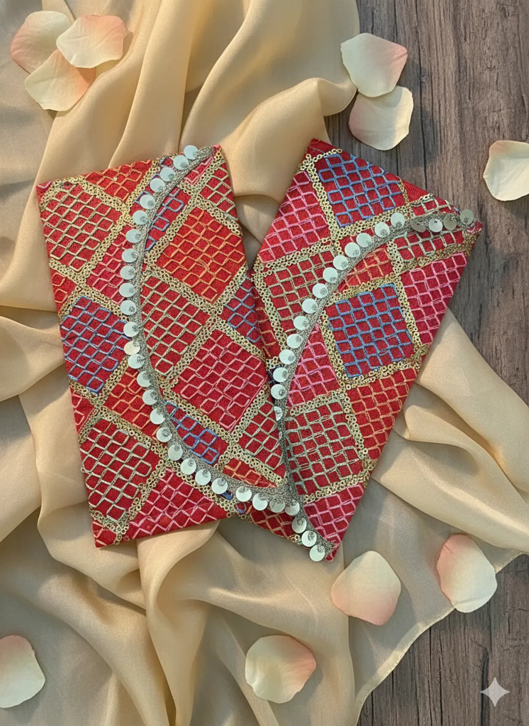 Multicolour Embroidered Cash Envelope