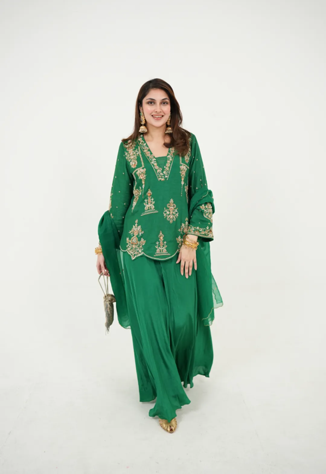 Noor Luxe Palazzo Suit Set