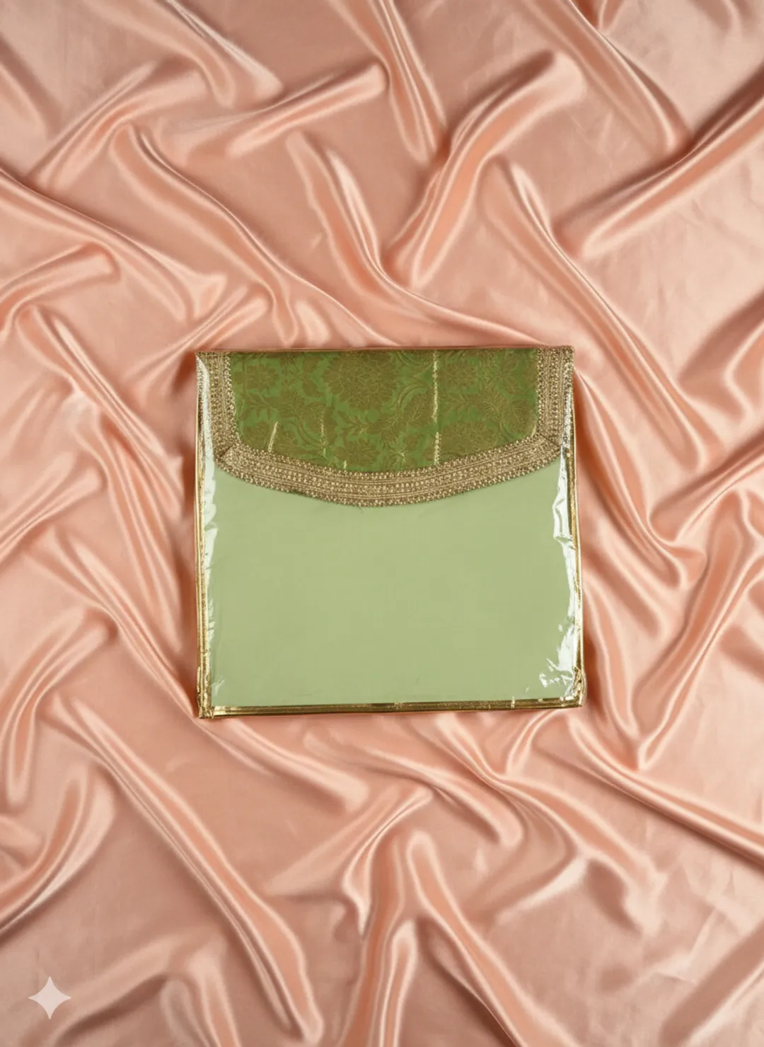 Green Transparent Saree Cover