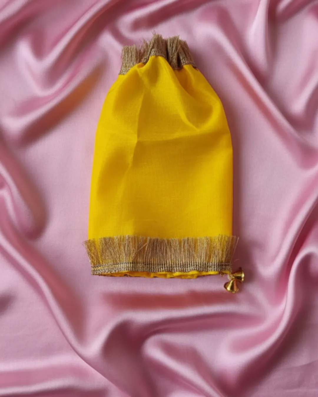 Yellow Organza Chooda Cover
