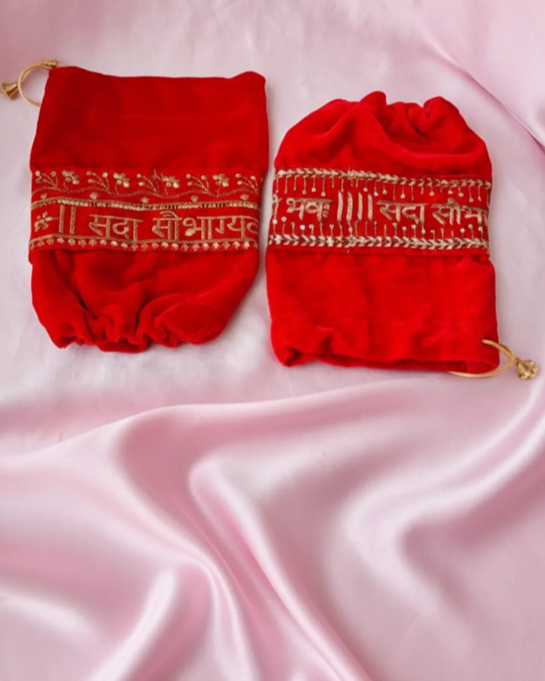 Red Embroidered Chooda Cover