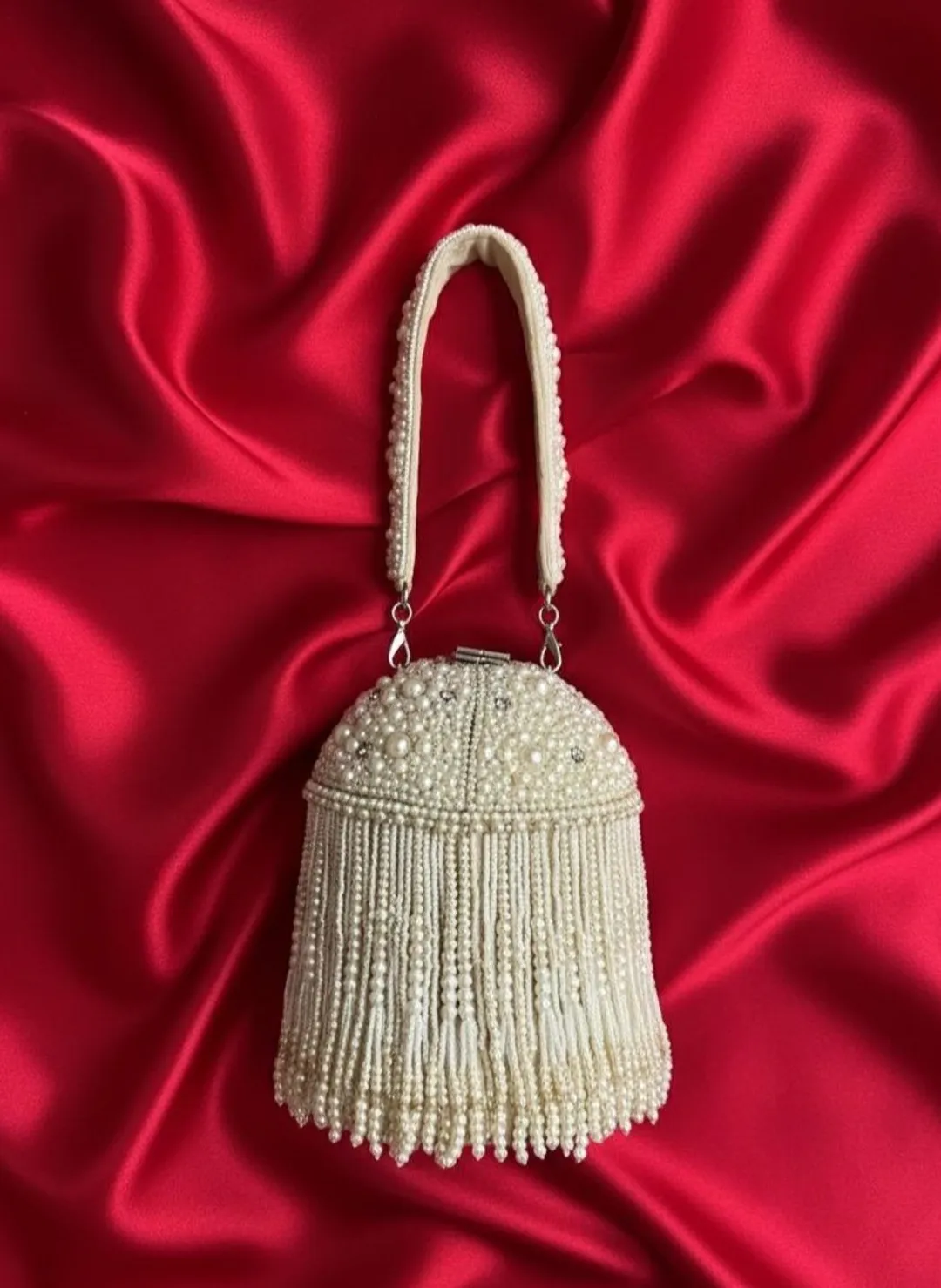 Pearl Fringe Potli Bag