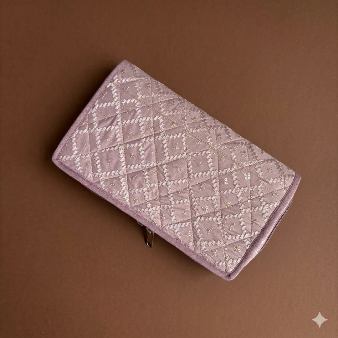 Lilac Sequin Foldable Organiser