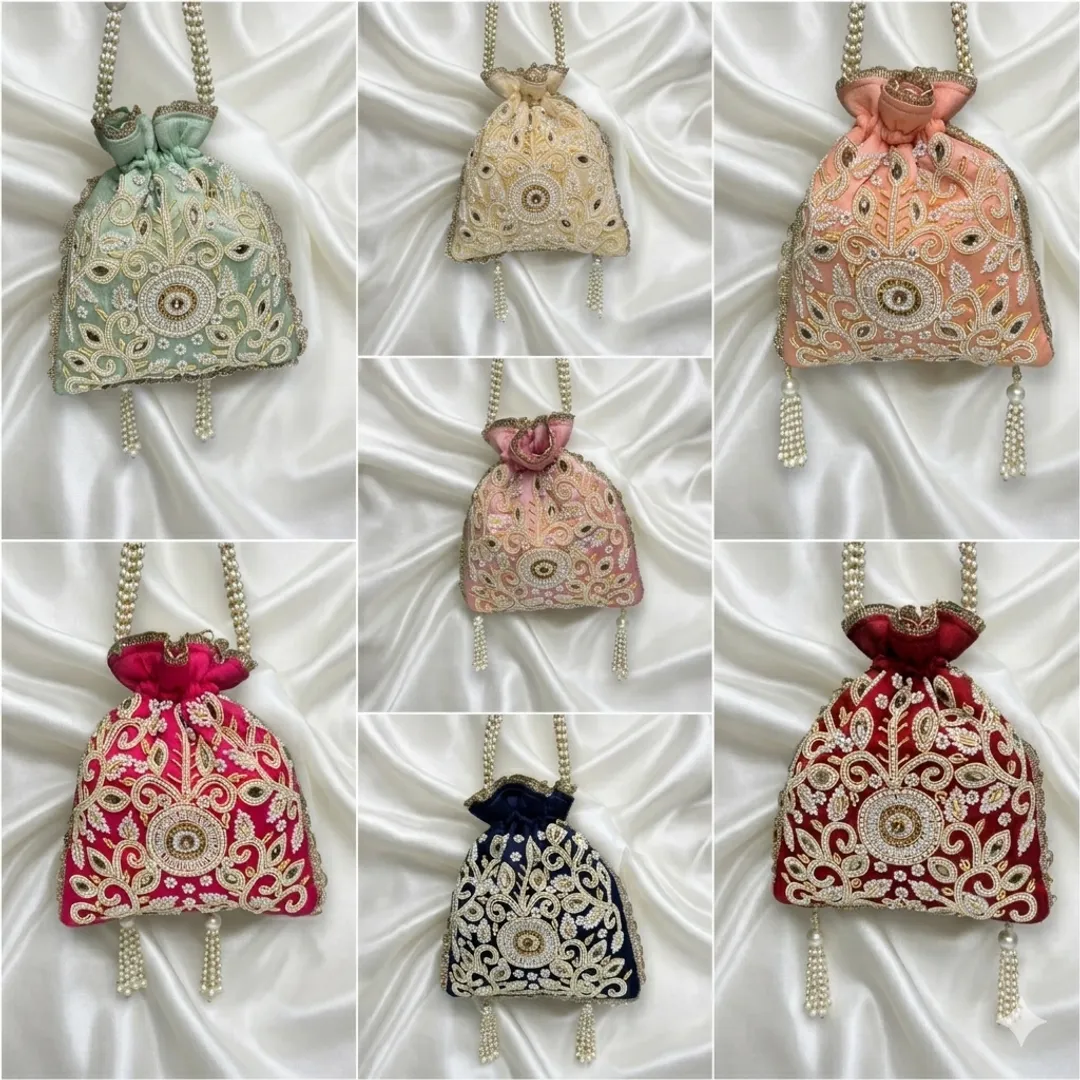 Vintage Heritage Potlis(Set of 5)