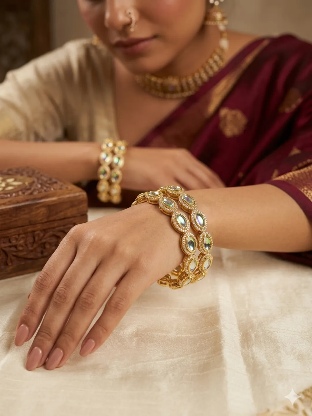 Pear Cut Bangles