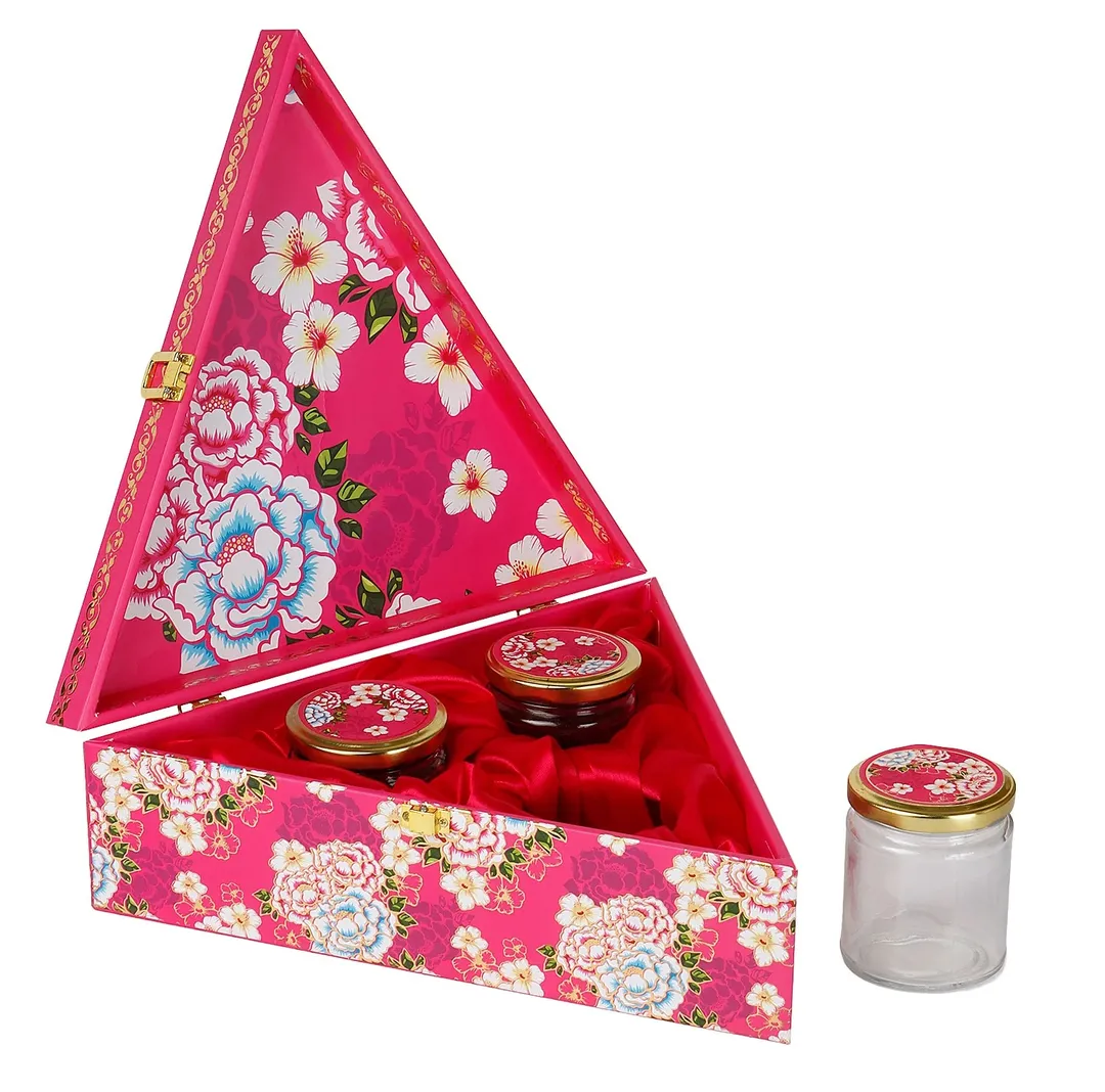 Floral Pink Triangle Gift Box