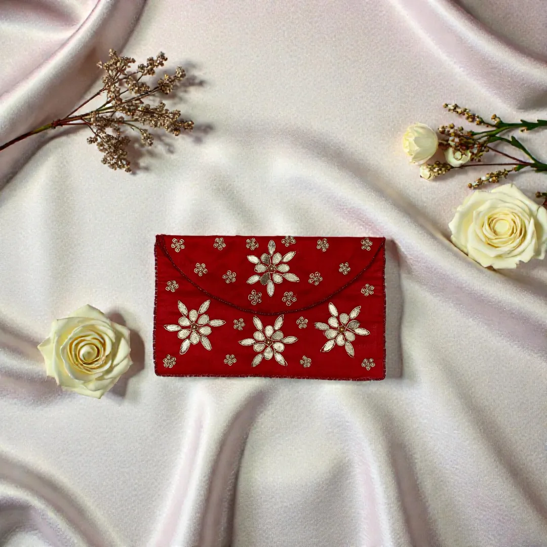 Red Mallika Pouch