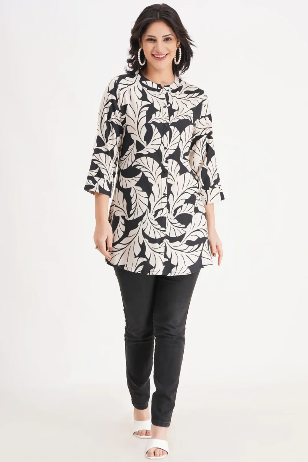 Enchanted Foliage Short Kurti