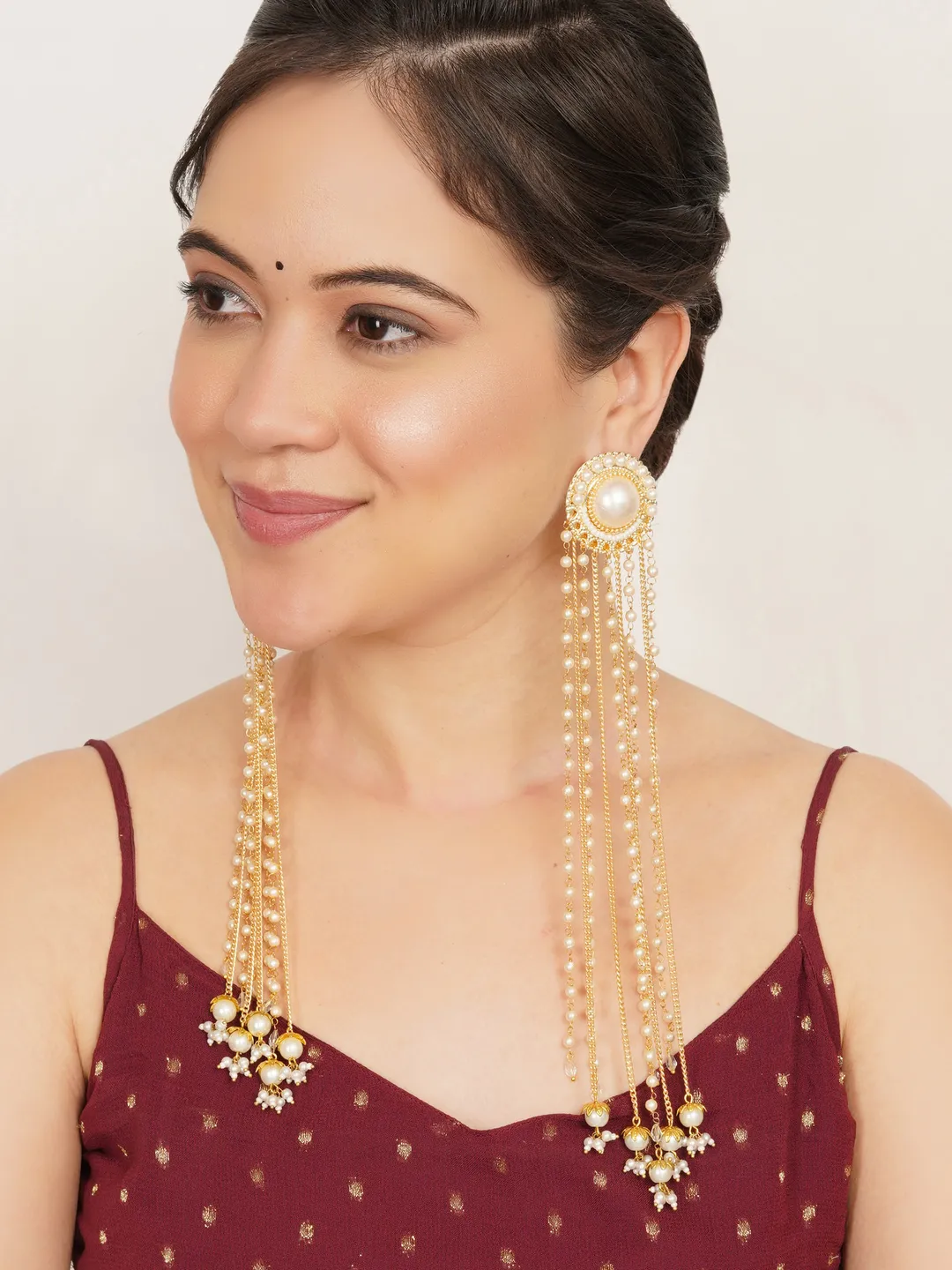 Tassel Drops: Long Multi-Chain Statement Earrings