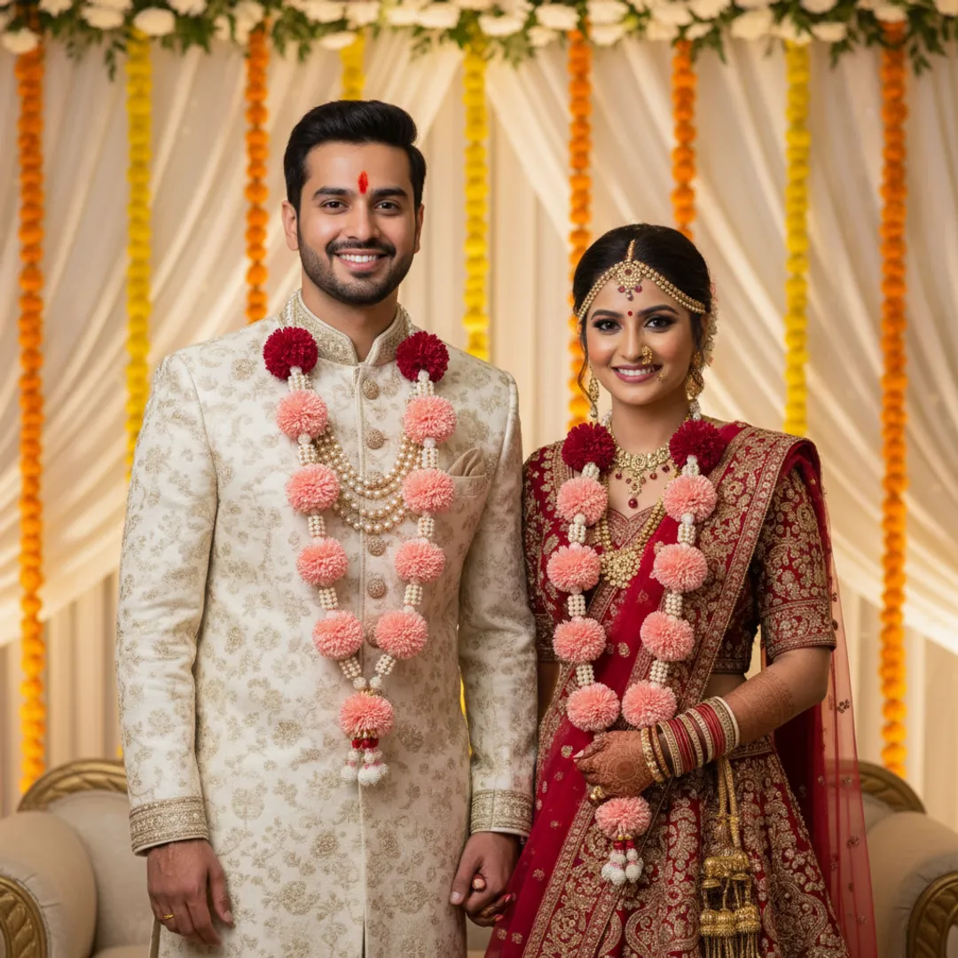 Radiant Blossom Garland (Pair)