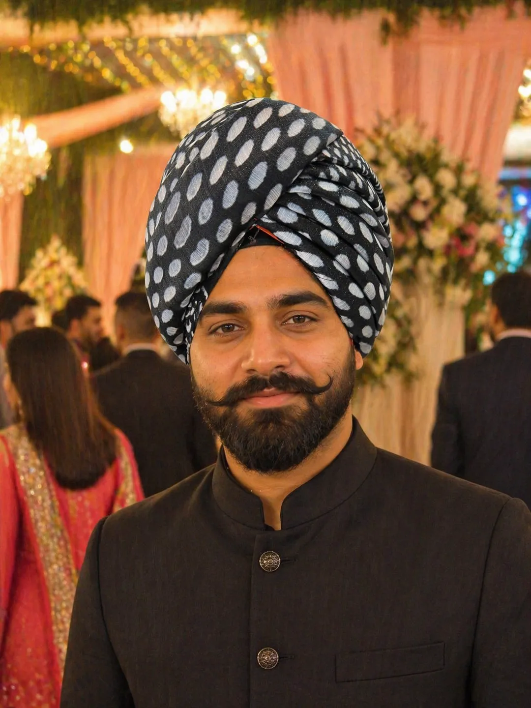 Polka Dot Pagdi