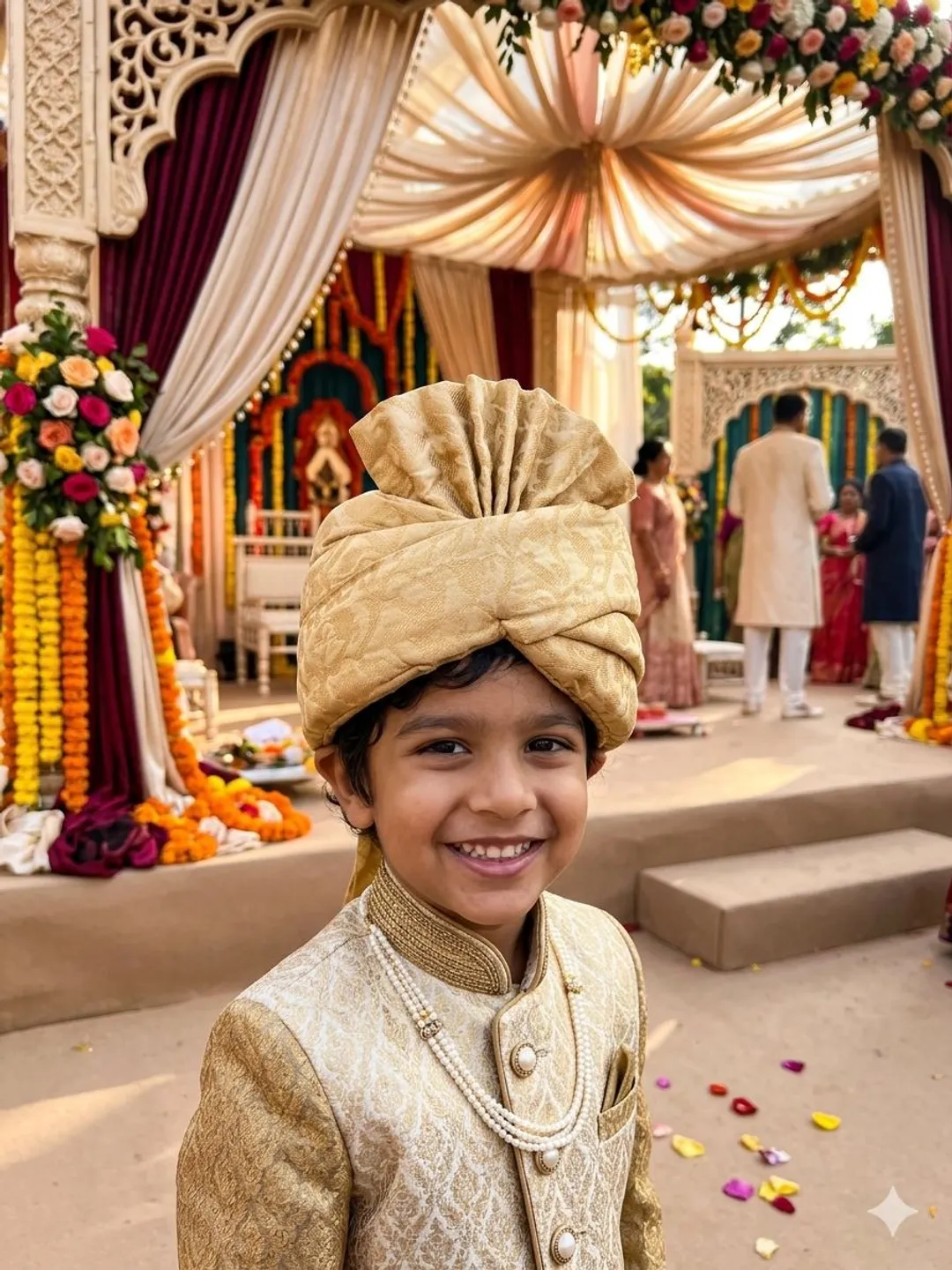 Yellow Gold Sarbala Pagdi