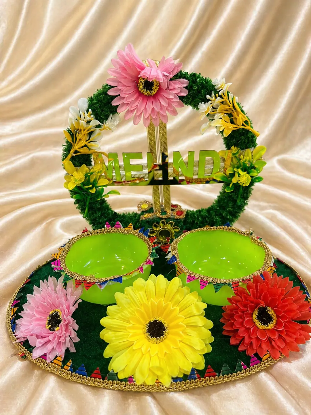 Floral Mehndi Platter