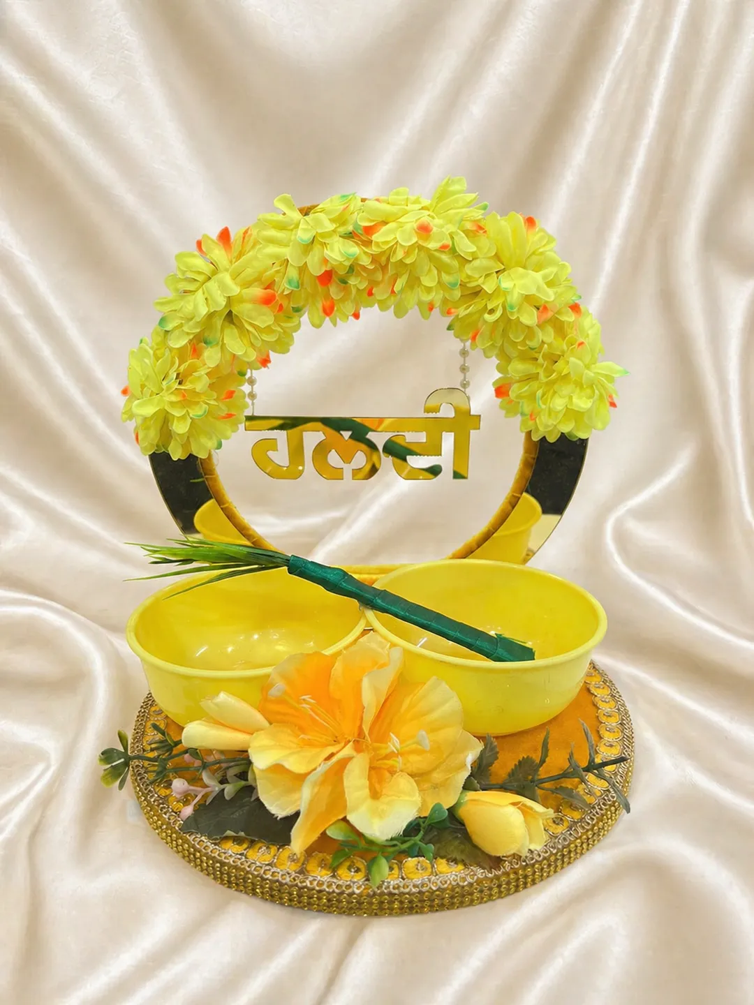 Haldi Blossom Welcome Platter