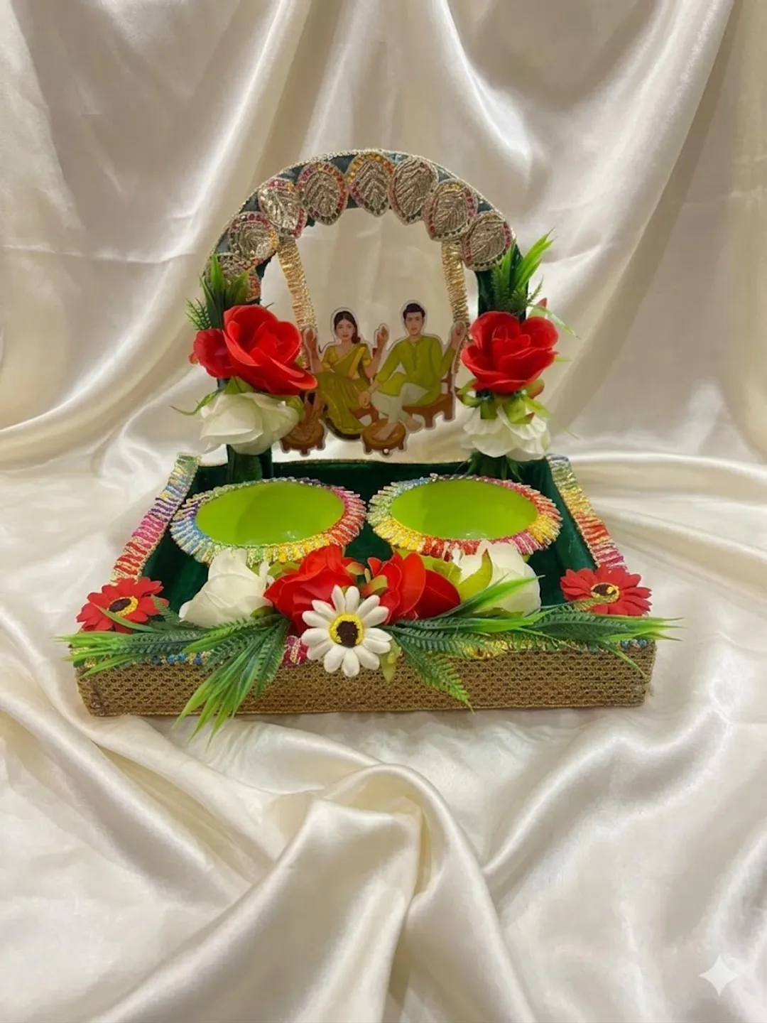 Emerald Velvet Platter