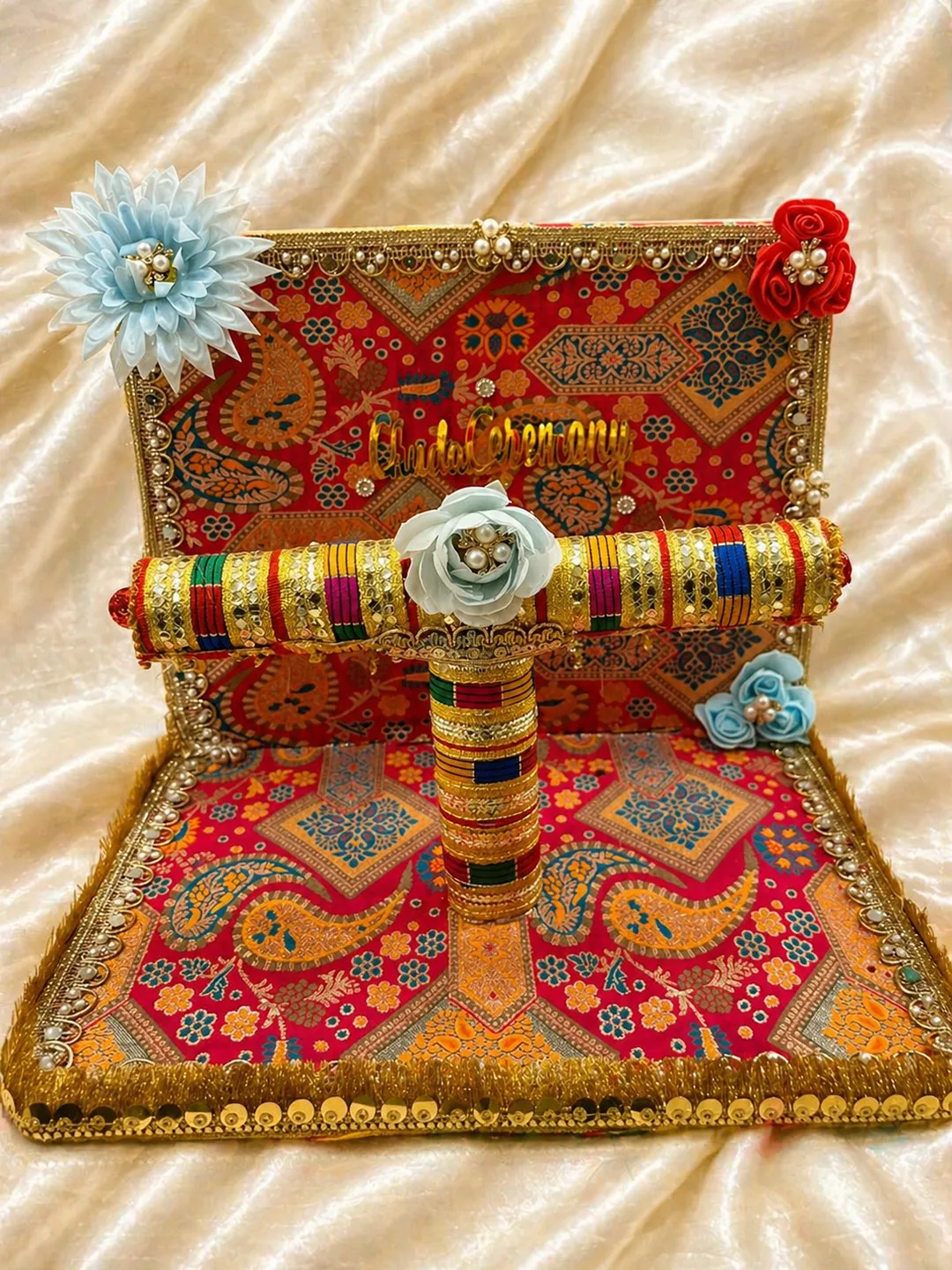Royal Multicolor Chura Ceremony Platter
