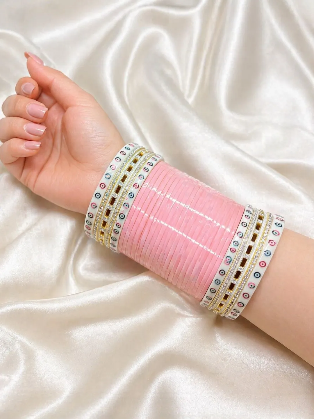 Blush Radiance Bridal Choora