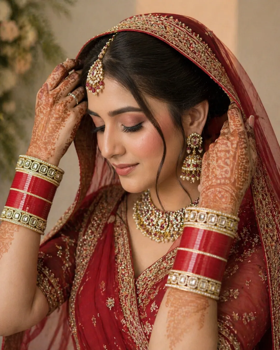 Royal Ruby Radiance Chooda Set