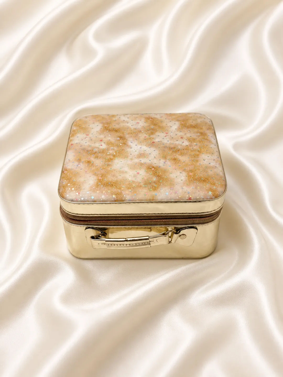 Golden Luxe Compact Vanity Box