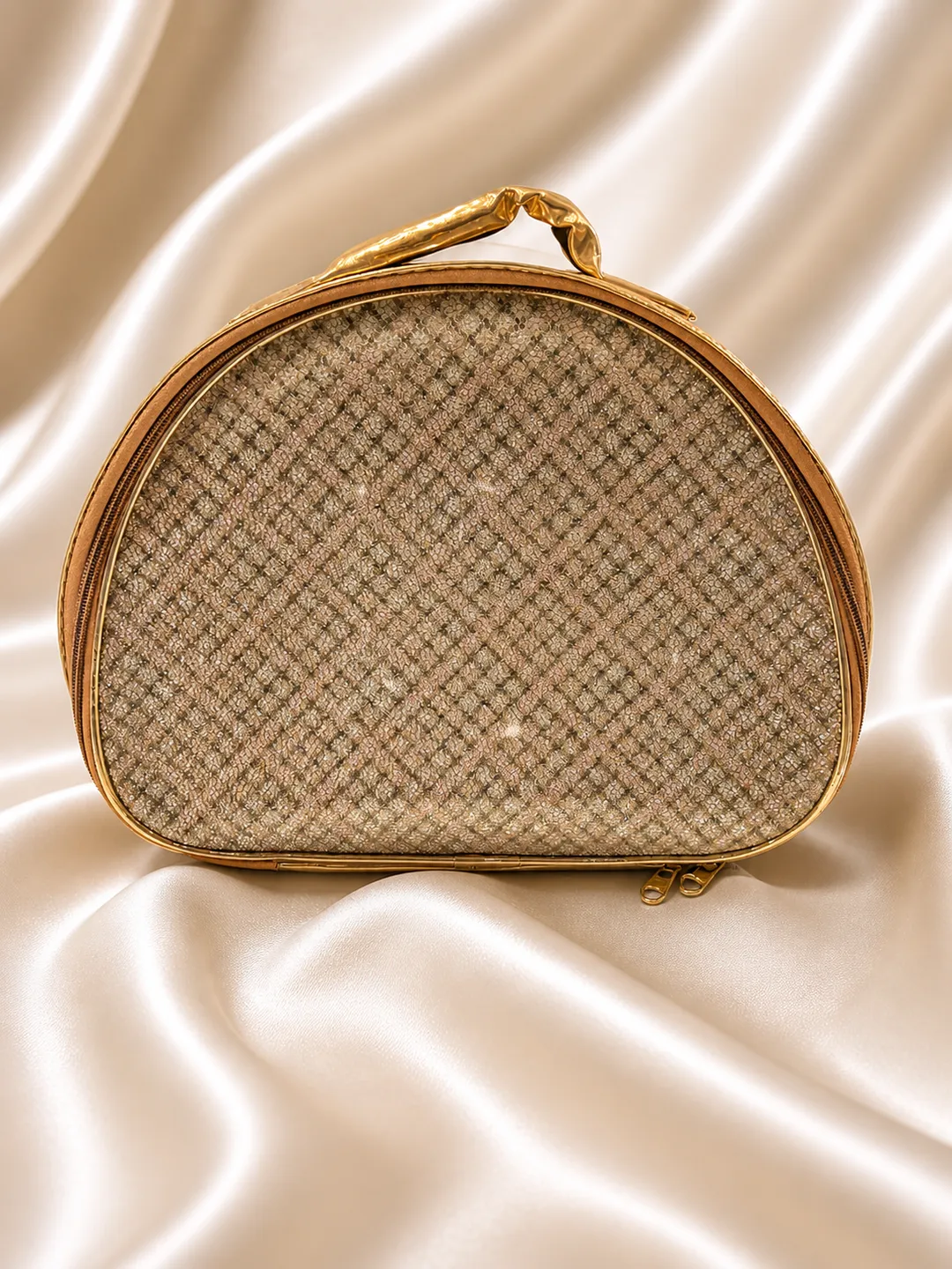 Luxe Round Vanity Organizer Case