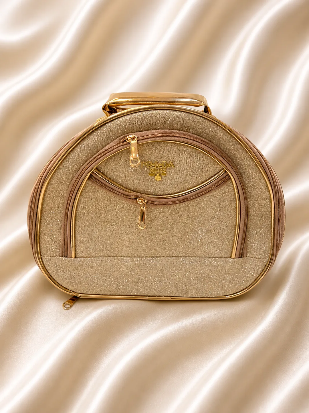 Golden Gleam Vanity Organizer Case