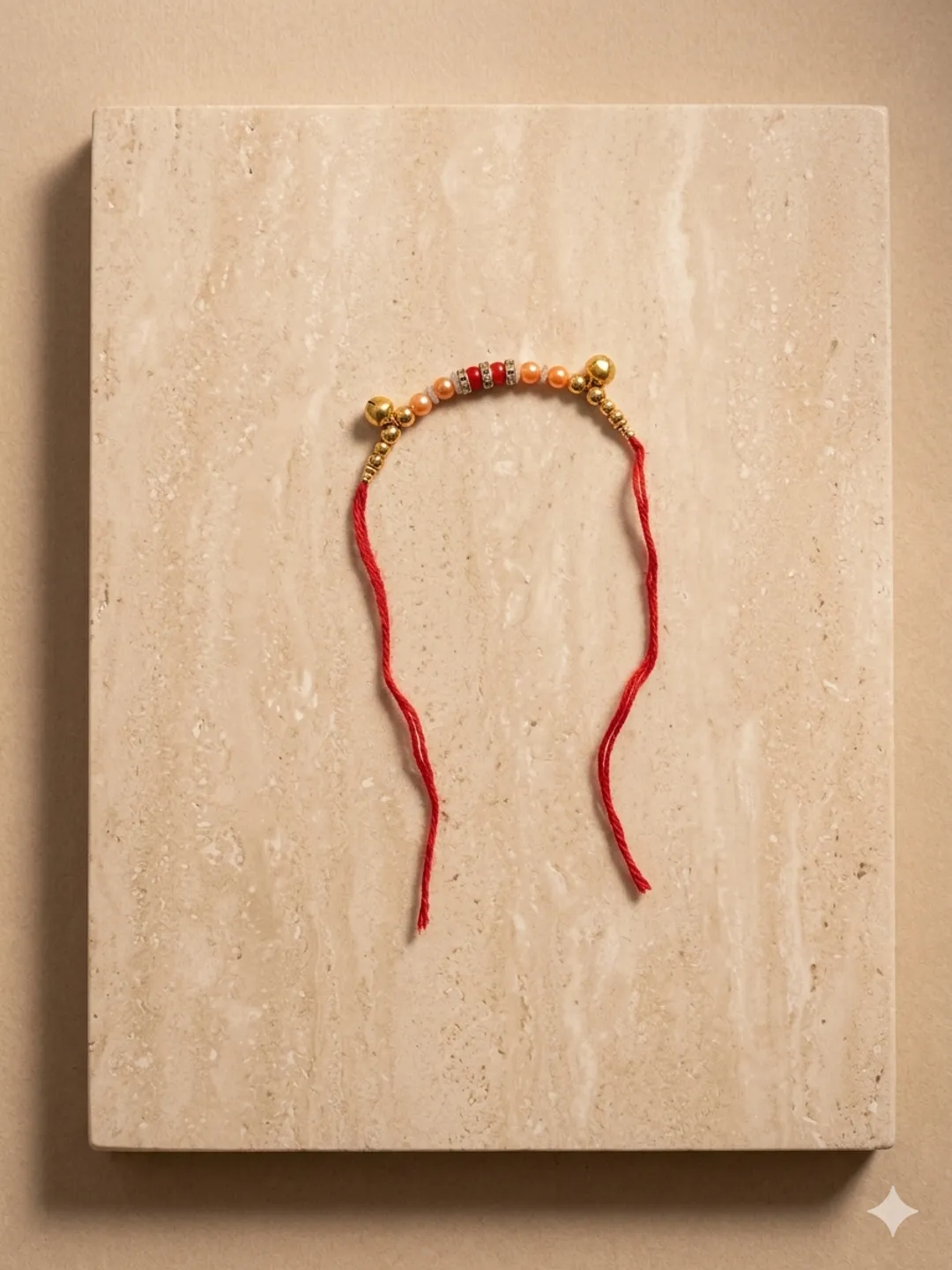 Red Beaded Traditional Gaana (Pack of 12)