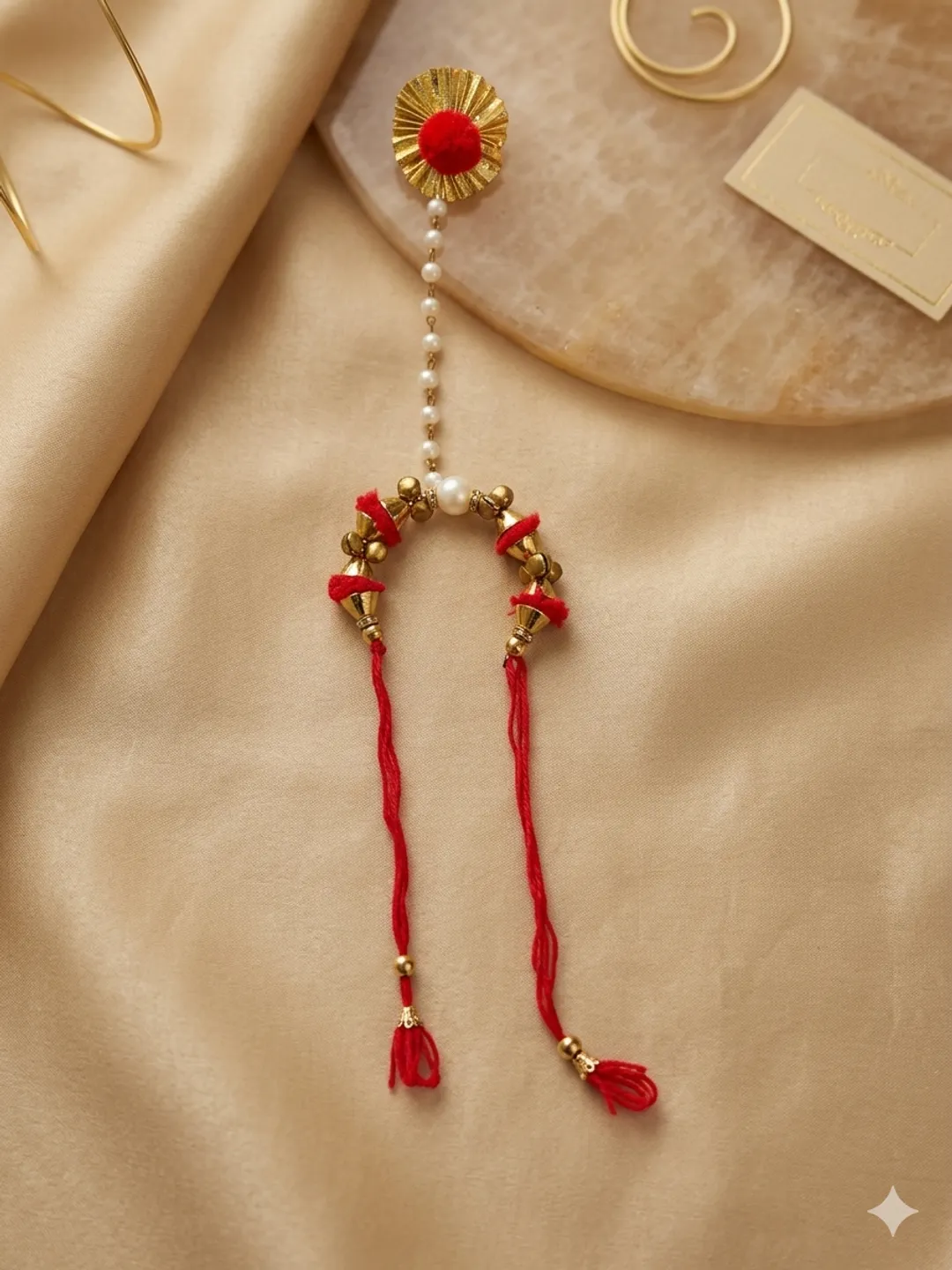 Royal Red Pearl Bangle Ring