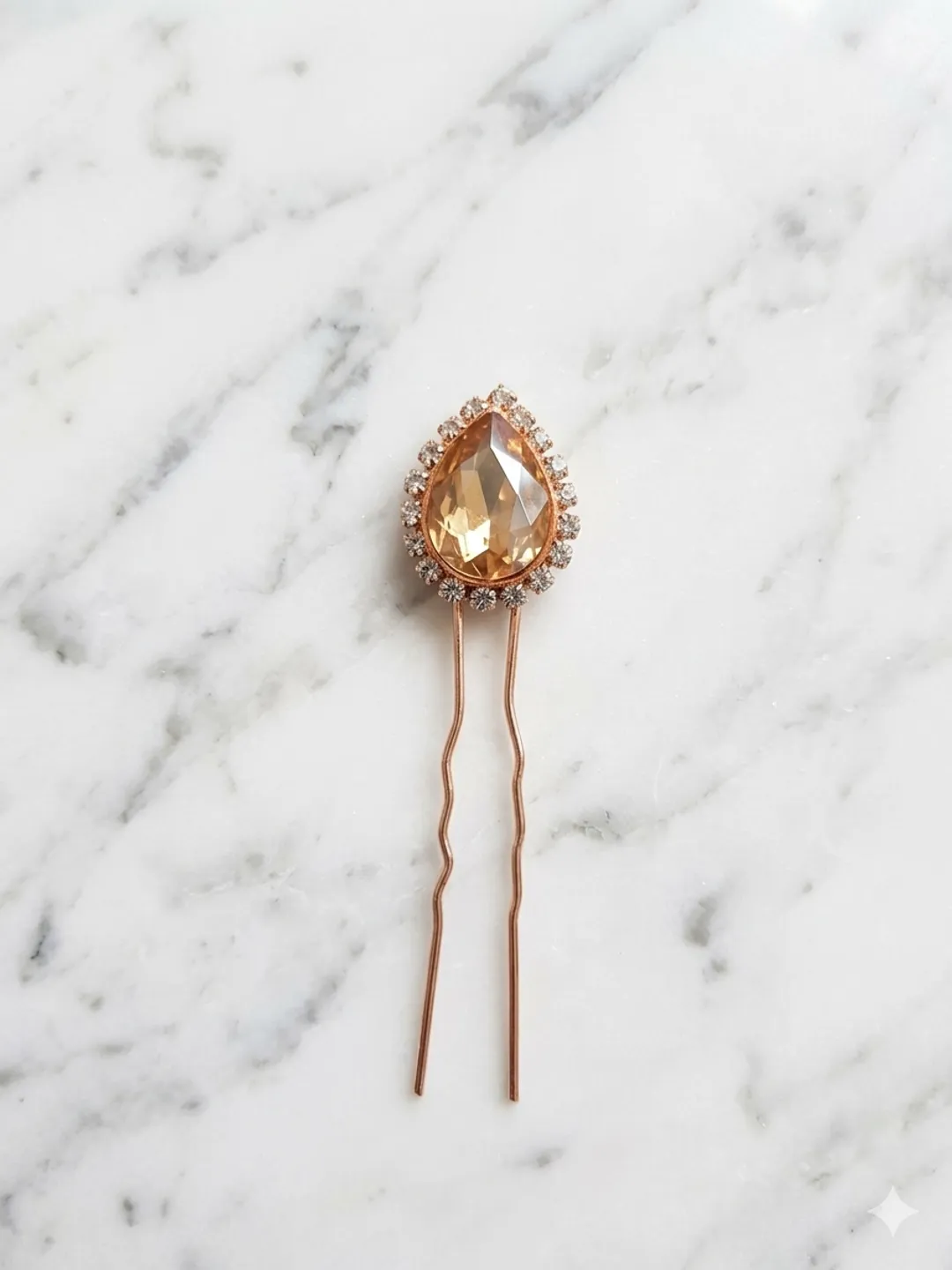 Golden Teardrop Hair Pin(pack of 10)