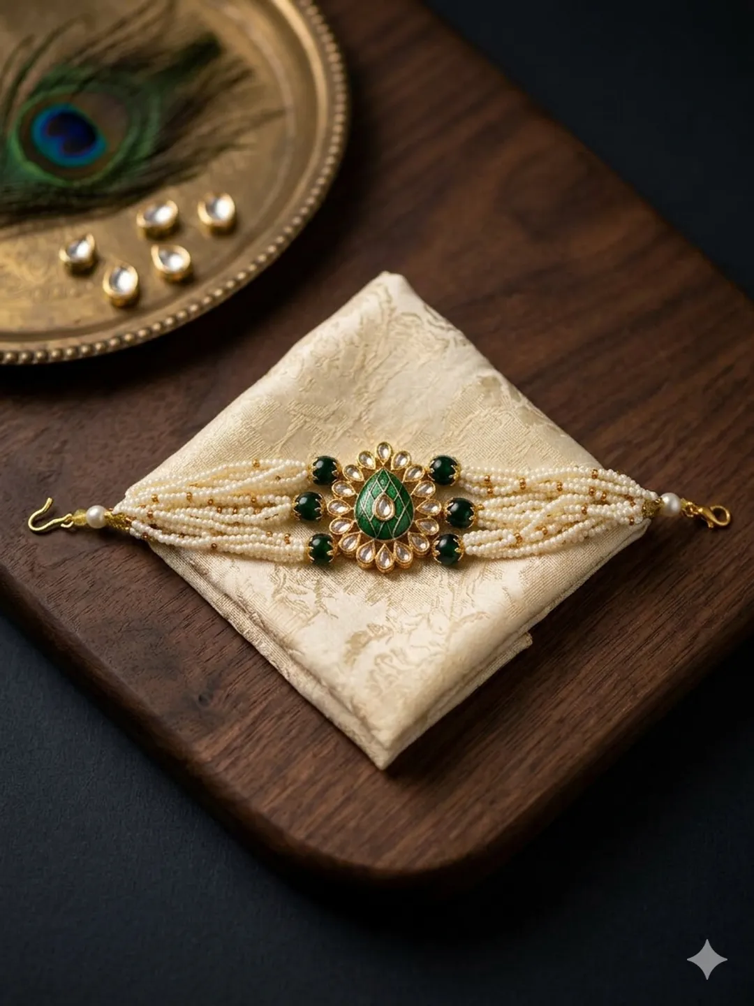 Green Pearl Elegance Bracelet