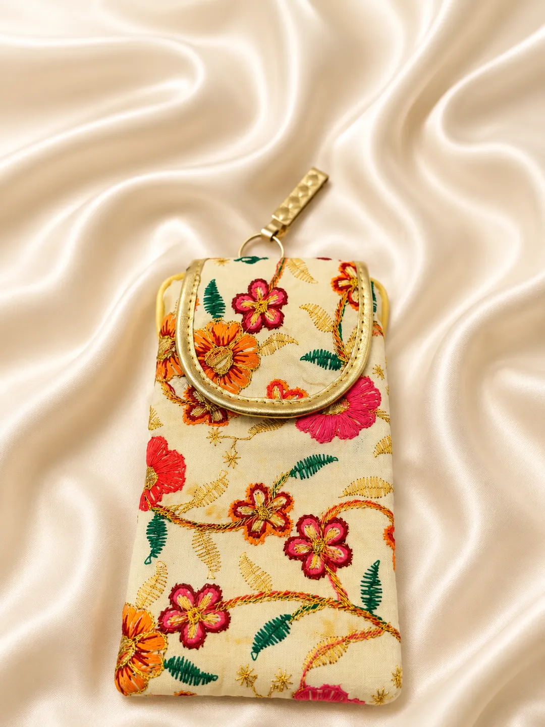 Blossom Royale Embroidered Mobile Sleeve
