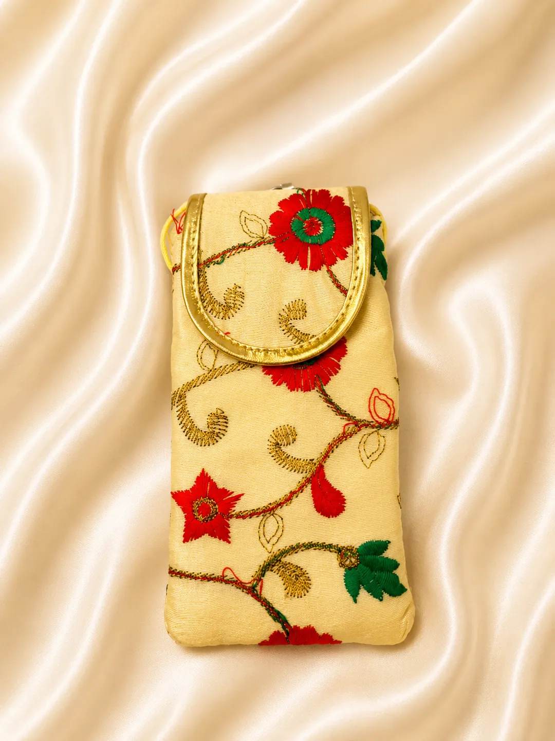 Floral Ivory Elegance Mobile Sleeve