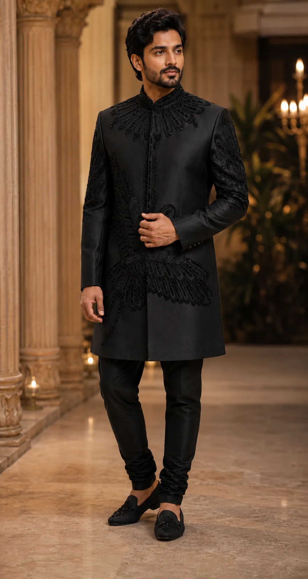 Midnight Maharaja Sherwani
