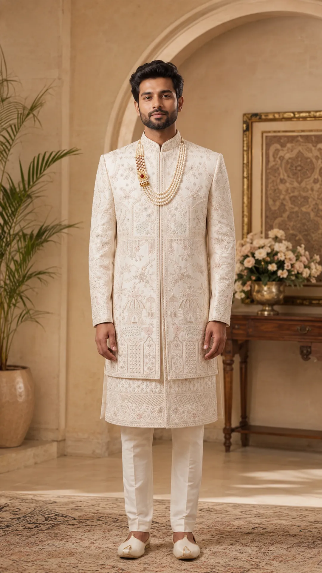 Regal Embroidered Sherwani