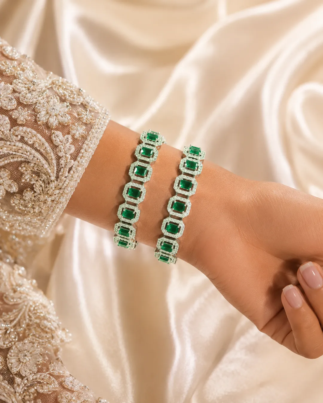 Green Radiance Bangles