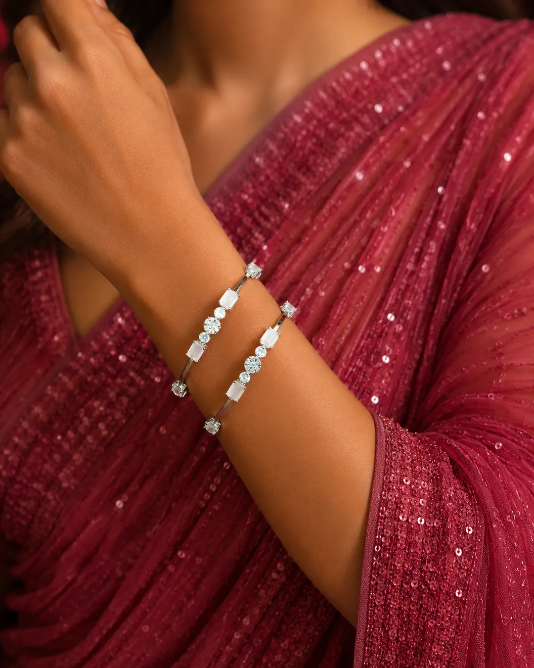 Vintage Pink Royale Bangles