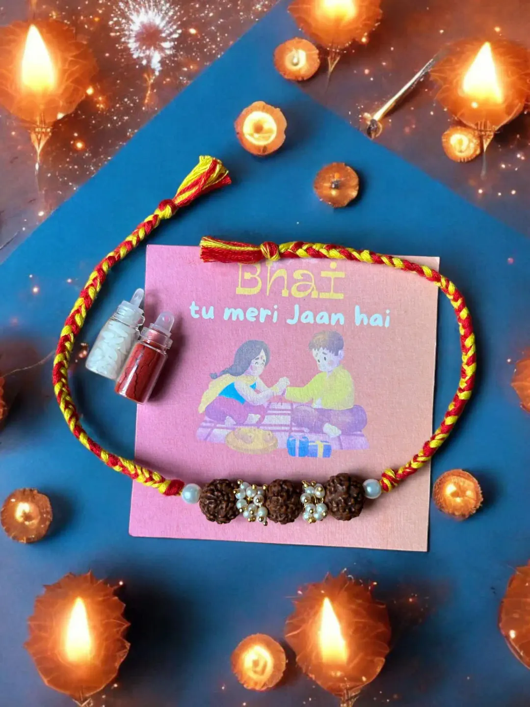Rudraksha Handmade Rakhi