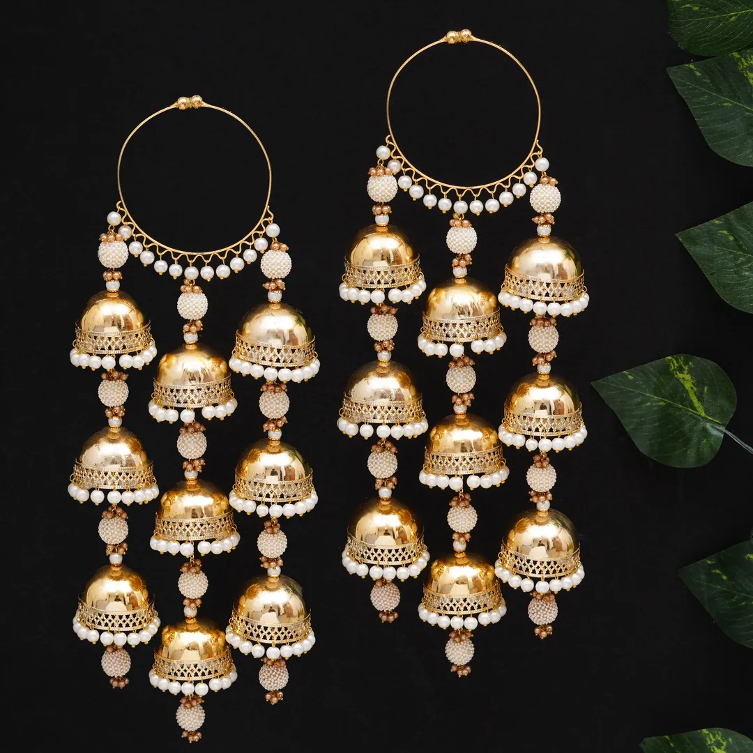 Pearl Dome Bangle Style Kaleere - Set Of 2 Pieces